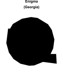 Enigma (Georgia) blank outline map