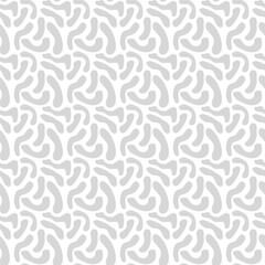 repeated abstract shapes on white background, vector hand drawn seamless pattern design