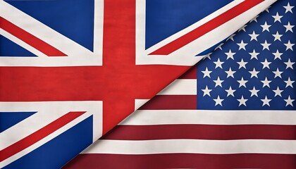 flag of United Kingdom and United State 