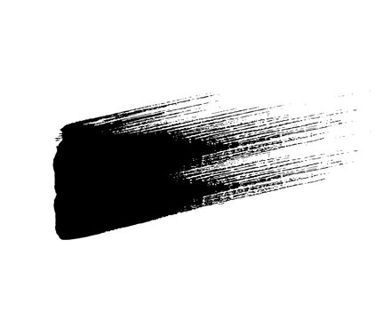 Black and white grunge ink splatter frame with rough paint strokes and messy texture