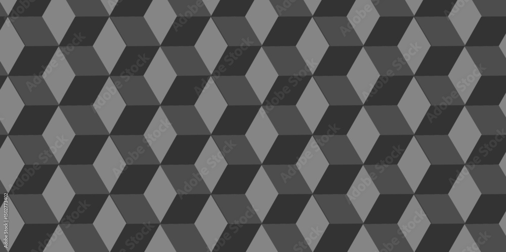 Aufkleber geometric pattern grid backdrop triangle background. abstract cube geometric tile and mosaic wall or