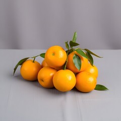 tangerines on a wooden table