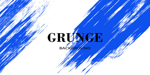 Abstract Blue Diagonal Line Grunge Texture In White Background. Vector Ilustration