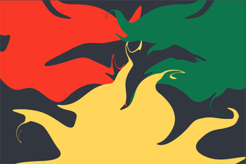 Juneteenth Freedom Day. African-American Independence Day, abstract banner, Vector Illustration Celebrating America's Juneteenth Day