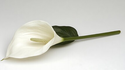 White Calla Lily, studio shot, sympathy card