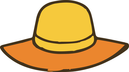 Stylish hat vector illustration
