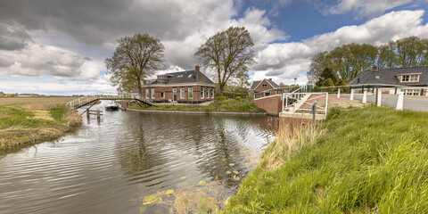 Village scene in Oosterwijtwerd Groningen