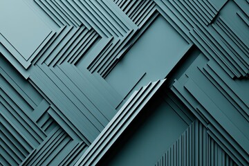 Obraz premium Abstract geometric pattern, teal