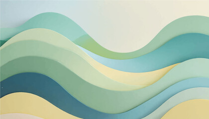 Abstract colorful wave pattern design illustration.