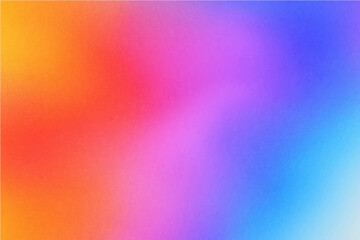 Abstract vibrant color flow abstract grainy background pink blue purple red noise texture summer banner header poster design.