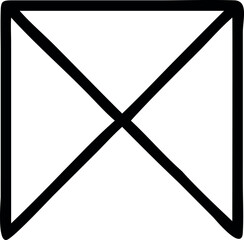 email symbol on black background