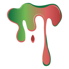 Watermelon Liquid Splash Vector Illustration