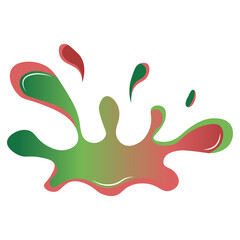 Watermelon Liquid Splash Vector Illustration