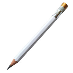 A pencil with a yellow eraser on the end