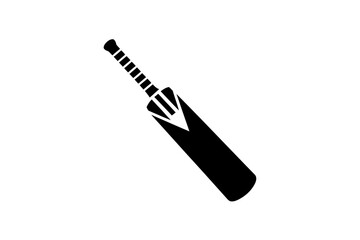 Cricket bat vector icon for sports and game design