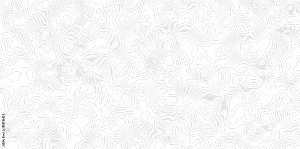 Poster minimal lines topographic contour lines grid map seamless pattern. geographic mountain relief. abstr
