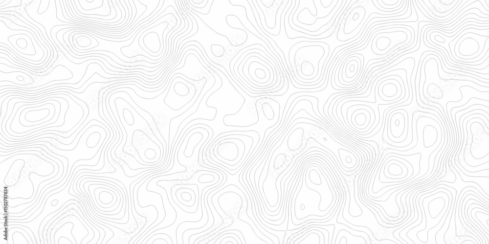 Poster minimal lines topographic contour lines grid map seamless pattern. geographic mountain relief. abstr