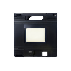 Obraz premium Vintage Black Video Cassette Tape Close-up