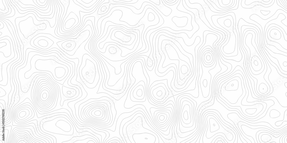 Poster minimal lines topographic contour lines grid map seamless pattern. geographic mountain relief. abstr