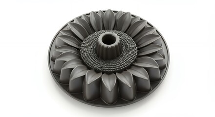 Obraz premium Gray flower shaped silicone baking mold