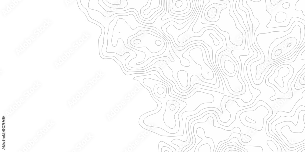 Poster minimal lines topographic contour lines grid map seamless pattern. geographic mountain relief. abstr