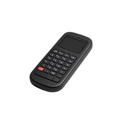 Modern Black Numeric Keypad with Touchpad - Wireless Portable Handheld Device