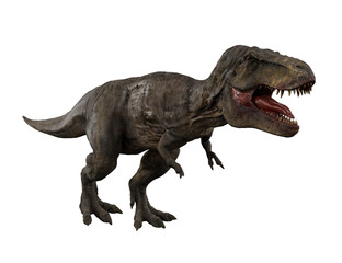Fototapeta premium Realistic T-Rex Dinosaur isolated on white