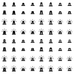 Black and White Siren Vector Pack