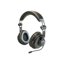 Professional Over-Ear Headset with Microphone - Studio Quality Audio