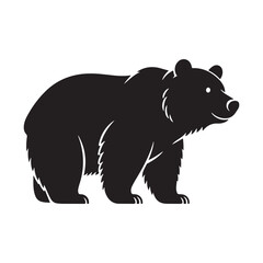 silhouette of bear