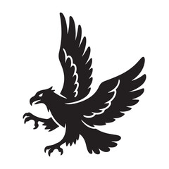eagle with wings vector