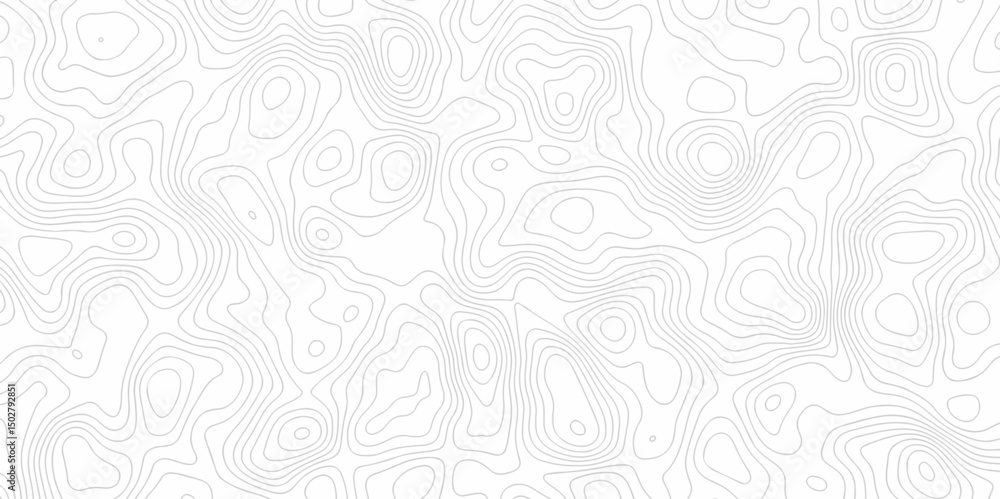 Poster minimal lines topographic contour lines grid map seamless pattern. geographic mountain relief. abstr