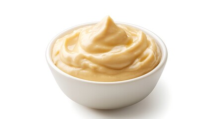 A bowl of creamy mayonnaise
