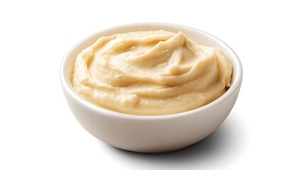 Creamy Spread in a White Bowl