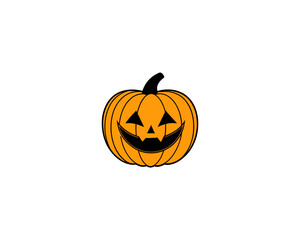 Halloween Pumpkin Faces Vector – Scary, Cute, Funny Jack-o’-Lantern Carved Pumpkins for Fall Design and Decoration.