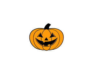 Halloween Pumpkin Faces Vector – Scary, Cute, Funny Jack-o’-Lantern Carved Pumpkins for Fall Design and Decoration.