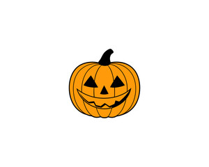 Halloween Pumpkin Faces Vector – Scary, Cute, Funny Jack-o’-Lantern Carved Pumpkins for Fall Design and Decoration.