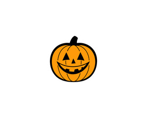 Halloween Pumpkin Faces Vector  Scary, Cute, Funny Jack-o’-Lantern Carved Pumpkins for Fall Design and Decoration.