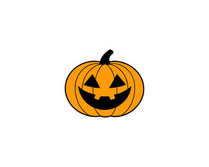Halloween Pumpkin Faces Vector Scary, Cute, Funny Jack-o’-Lantern Carved Pumpkins for Fall Design and Decoration.