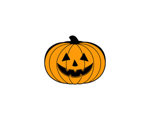 Halloween Pumpkin Faces Vector  Scary, Cute, Funny Jack-o’-Lantern Carved Pumpkins for Fall Design and Decoration.