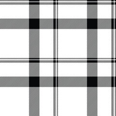 Stylish black and white plaid pattern.  Perfect for textile design, website backgrounds, or fashion projects.  Clean lines and classic style create a versatile image with a modern feel.