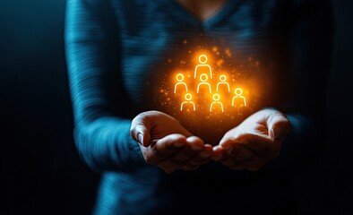 Hands Holding Group of People