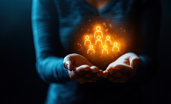 Hands Holding Group of People