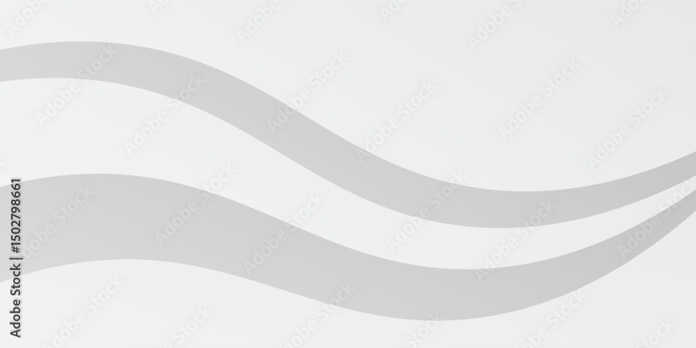 Poster abstract white background with gradient color and artistic dynamic line decoration