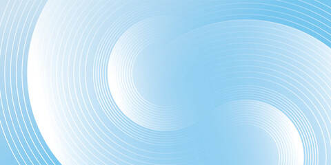 Abstract minimalist banner background, pastel colorful, blue and white gradations.