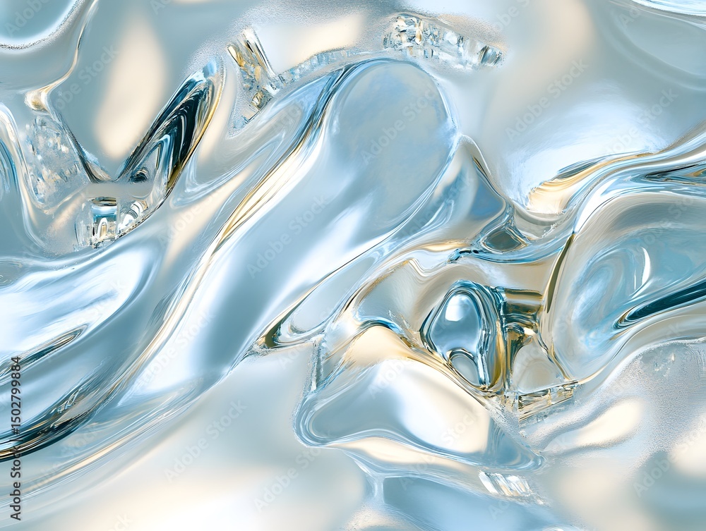 Poster liquid flow: an abstract, high-definition capture of fluid dynamics. witness the dynamic ballet of l