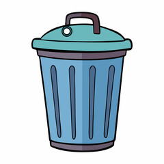 trash can vector illustration	