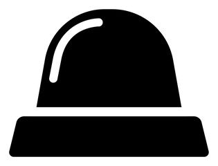 Flat Design Emergency Siren Symbol