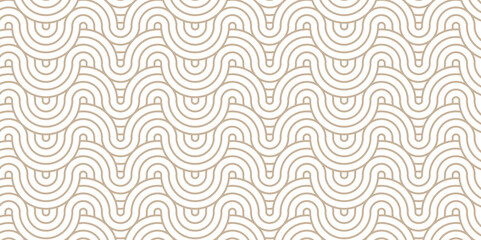 Minimal Overlapping creative diamond circle abstract wood color and gray pattern background with waves texture. geometric digital fabric pattern circles floral lapping white retro background.