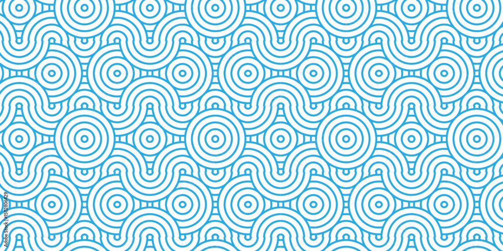 Poster minimal vector overlapping pattern minimal diamond geometric waves spiral abstract circle wave line.